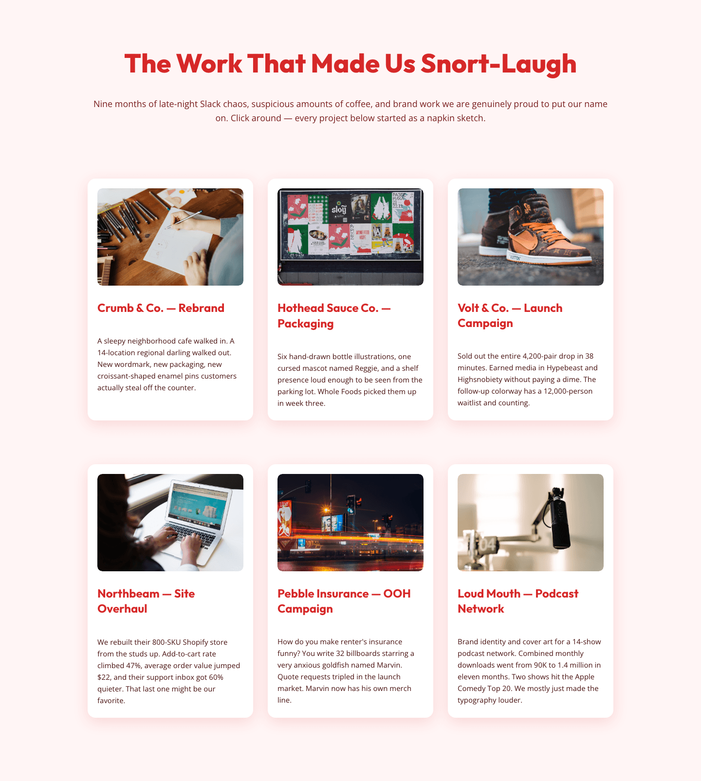 Playful Agency Portfolio Gallery — Free Divi 5 Layout